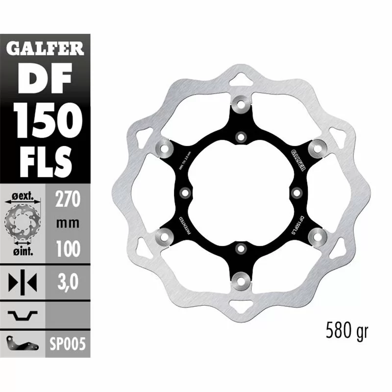 Galfer DF150FLS Brake Disc Wave Floating