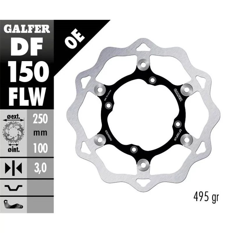 Galfer DF150FLW Disco Freno Wave Flottante Galfer DF150FLW Disco Freno Wave Flottante