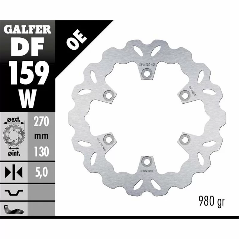 Galfer DF159W Brake Disco Wave Fixed