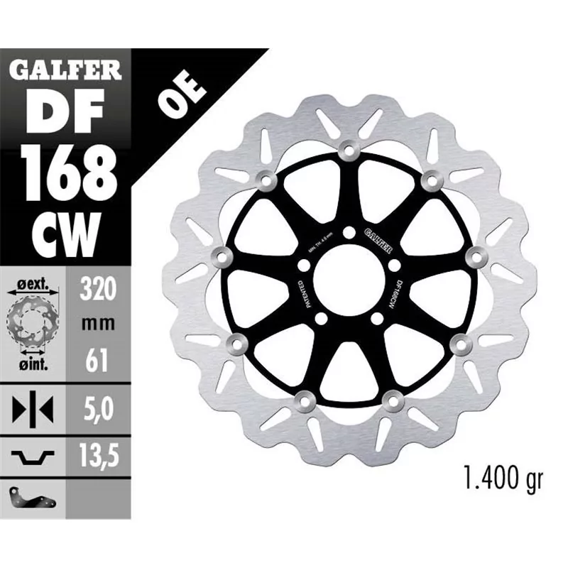 Galfer DF168CW Disco Freno Wave Flottante Galfer DF168CW Disco Freno Wave Flottante