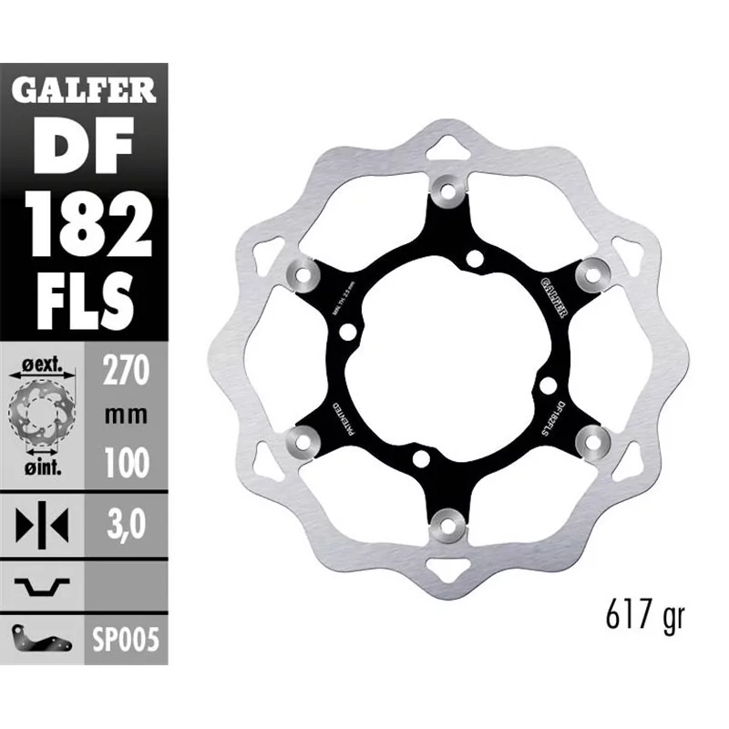 Galfer DF182FLS Bremsscheibe Wave Schwimmend Galfer DF182FLS Bremsscheibe Wave Schwimmend