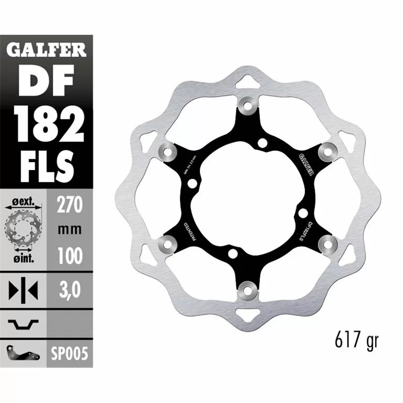 Galfer DF182FLS Disque de Frein Wave Flottant