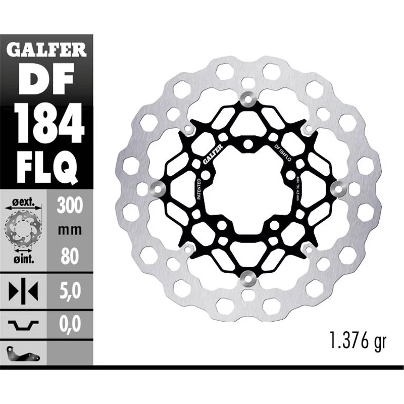 Galfer DF184FLQ Bremsscheibe Wave Schwimmend Galfer DF184FLQ Bremsscheibe Wave Schwimmend