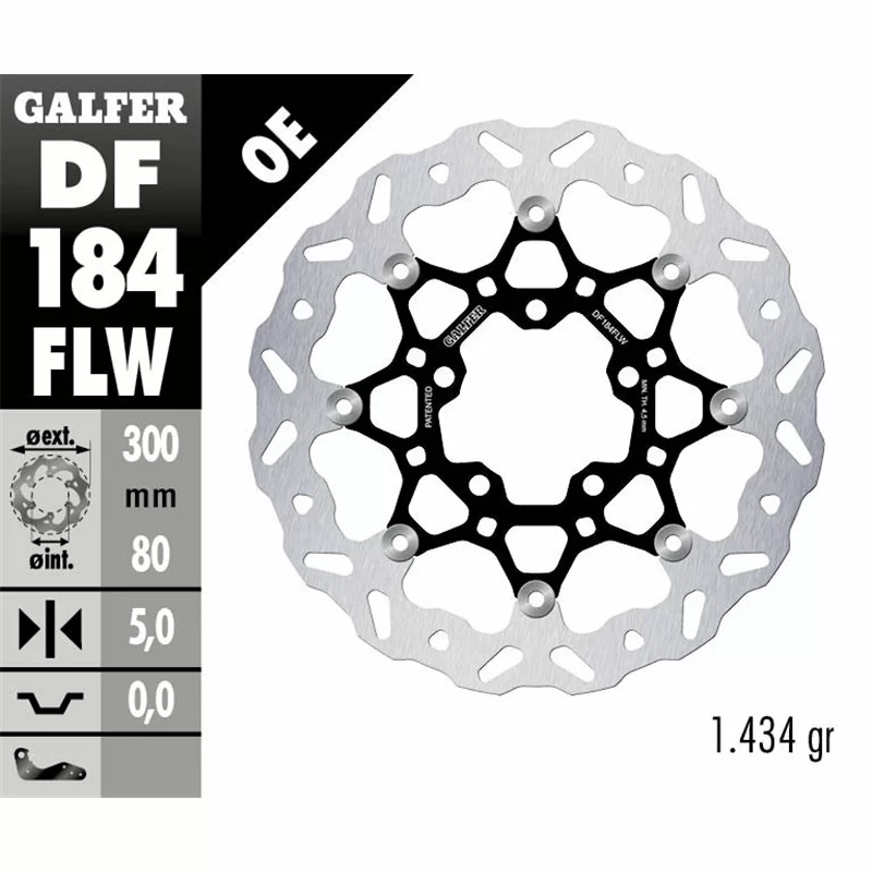 Galfer DF184FLW Bremsscheibe Wave Schwimmend