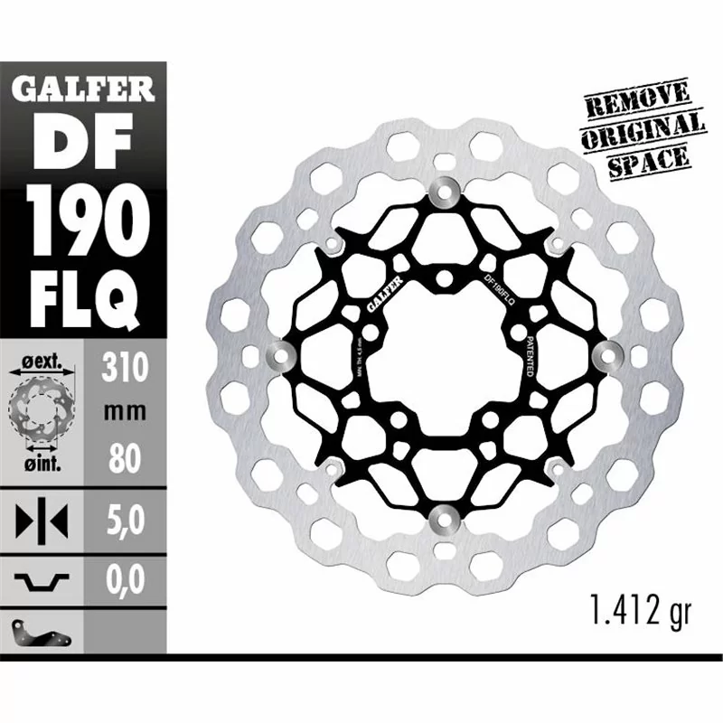 Galfer DF190FLQ Brake Disc Wave Floating