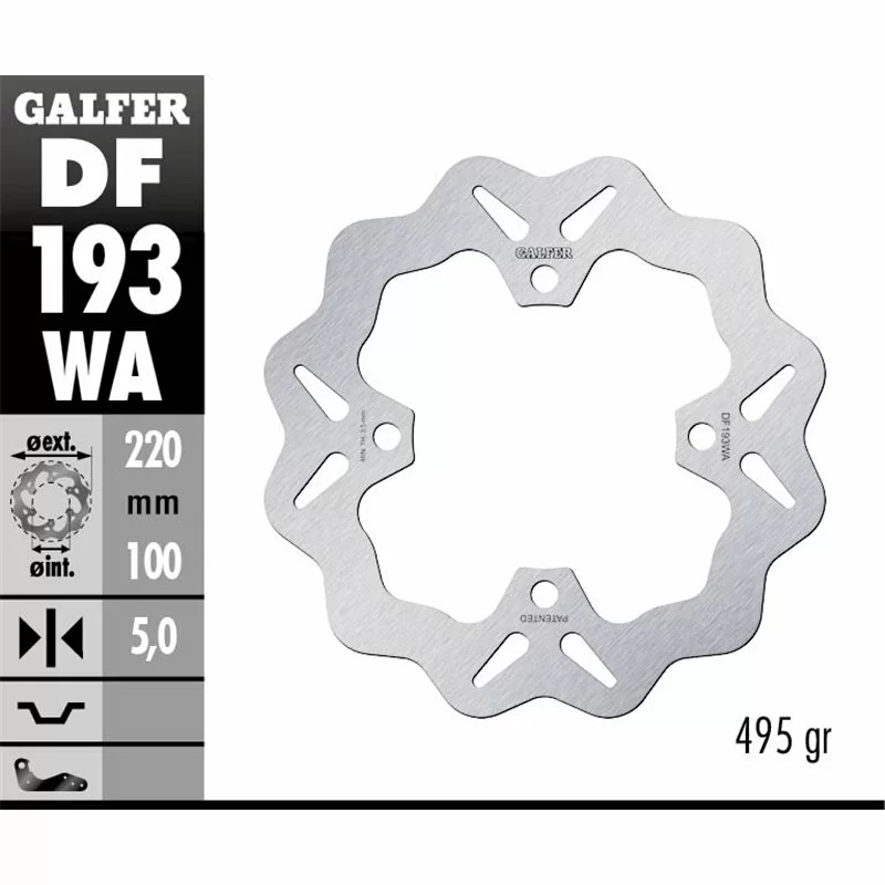 Galfer DF193WA Brake Disco Wave Fixed