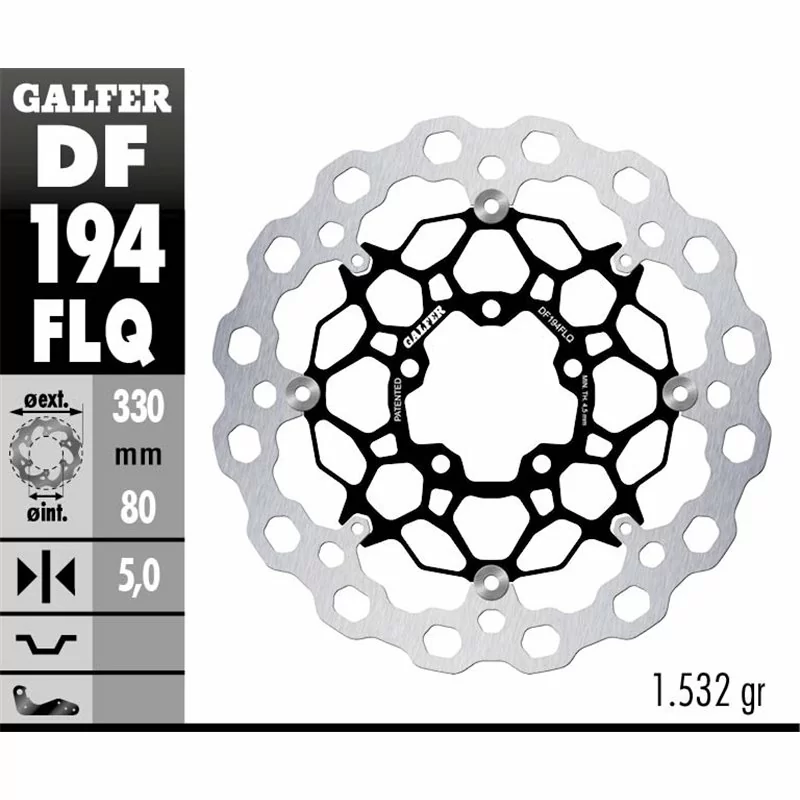 Galfer DF194FLQ Brake Disc Wave Floating