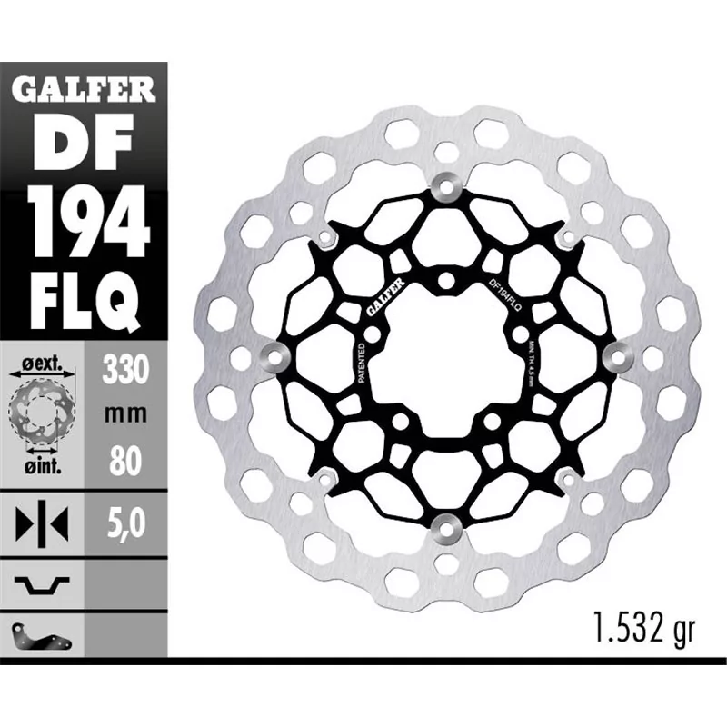 Galfer DF194FLQ Disco Freno Wave Flottante Galfer DF194FLQ Disco Freno Wave Flottante