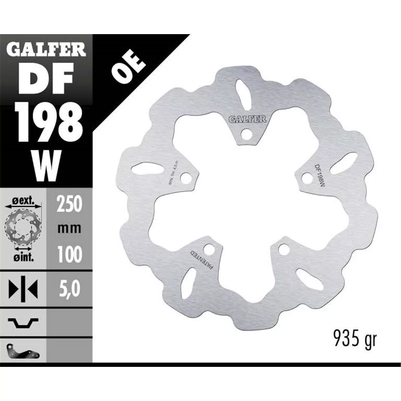Galfer DF198W Disco De Frebo Wave Fijo Galfer DF198W Disco De Frebo Wave Fijo
