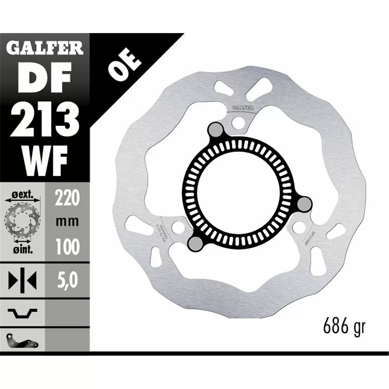 Galfer DF213WF Brake Disco Wave Fixed