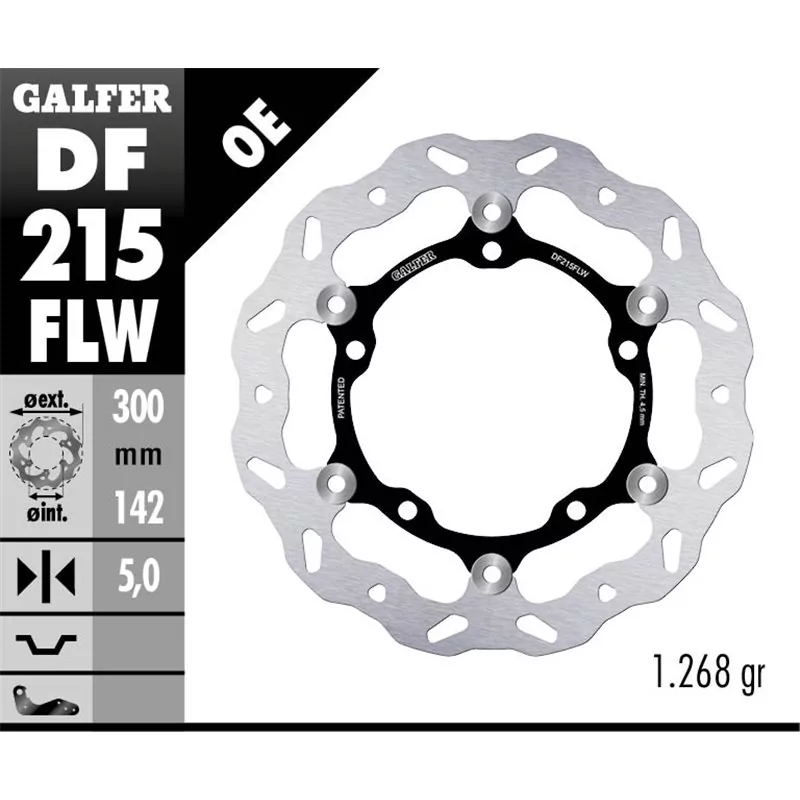 Galfer DF215FLW Bremsscheibe Wave Schwimmend Galfer DF215FLW Bremsscheibe Wave Schwimmend
