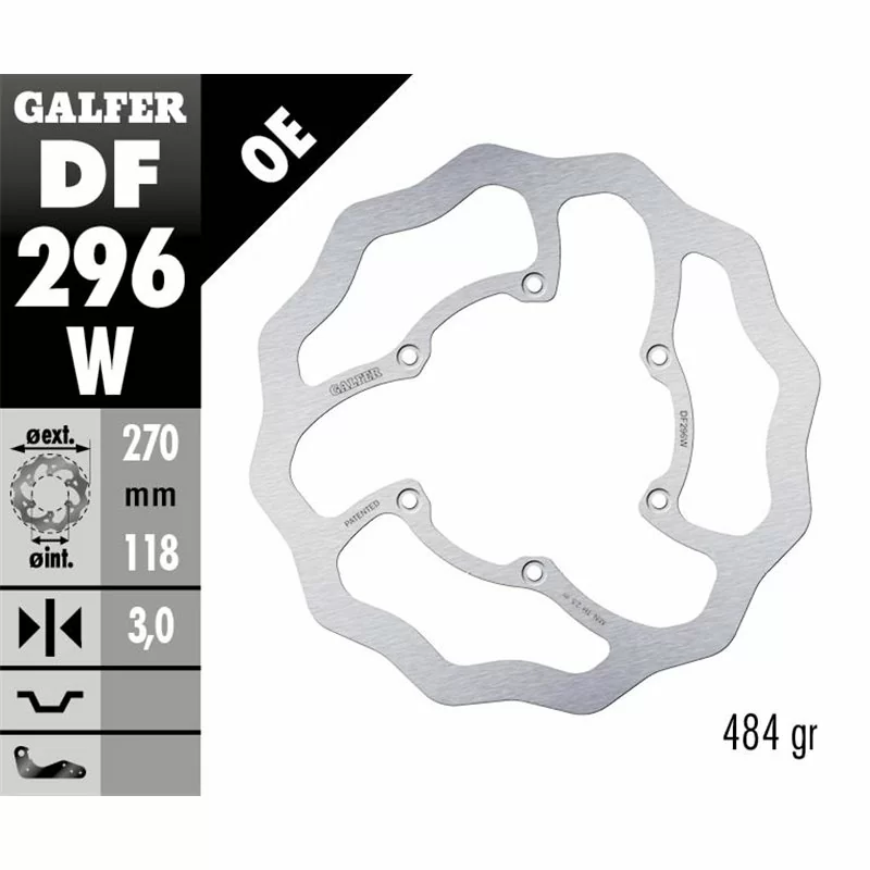 Galfer DF296W Disco De Frebo Wave Fijo