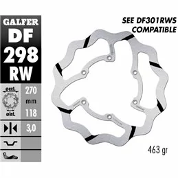 Galfer DF298RW Bremsscheibe Wave Fixiert