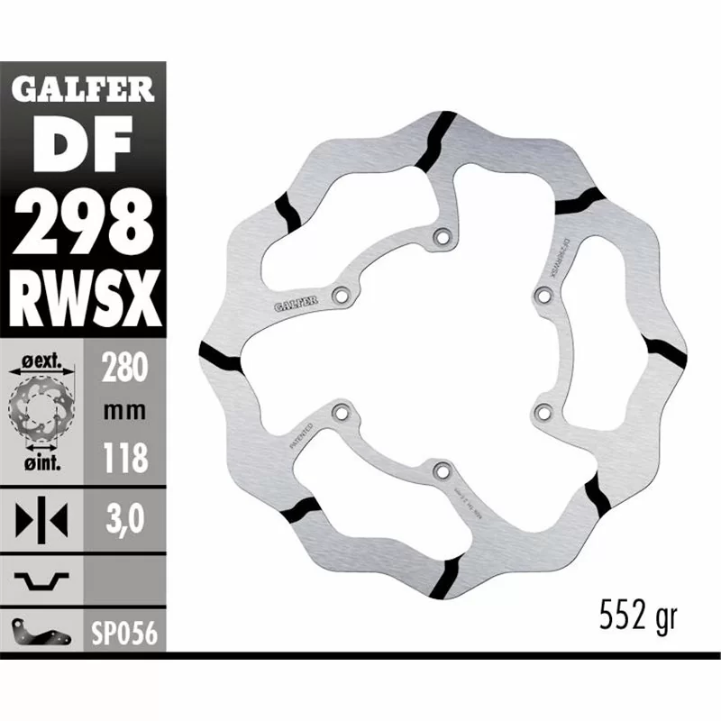 Galfer DF298RWSX Disco De Frebo Wave Fijo