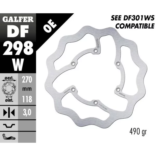 Galfer DF298W Bremsscheibe Wave Fixiert