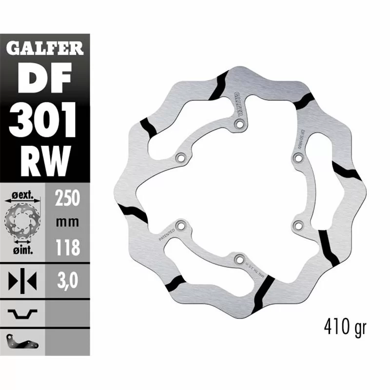 Galfer DF301RW Brake Disco Wave Fixed
