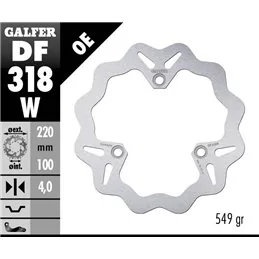 Galfer DF318W Brake Disco Wave Fixed