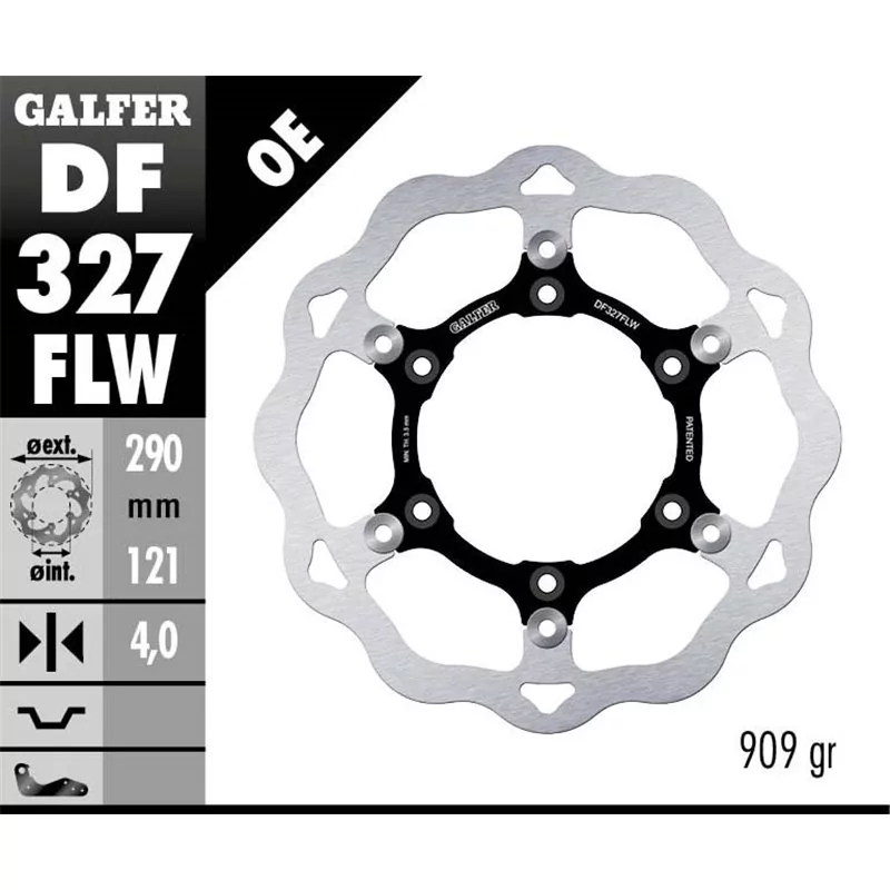 Galfer DF327FLW Brake Disc Wave Floating Galfer DF327FLW Brake Disc Wave Floating