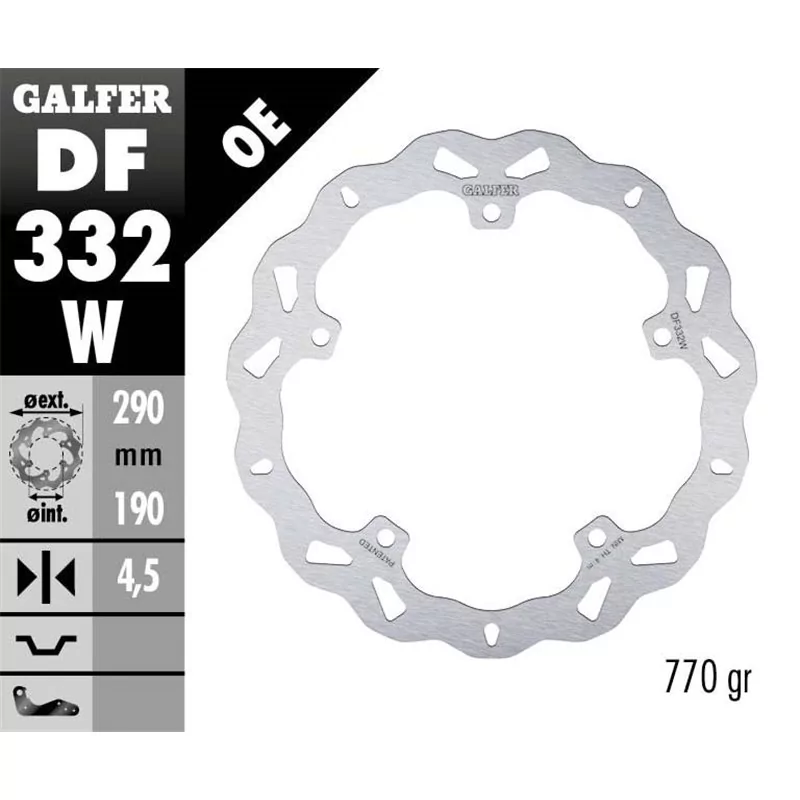 Galfer DF332W Disco Freno Wave Fisso Galfer DF332W Disco Freno Wave Fisso
