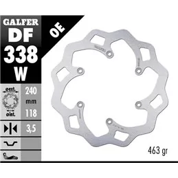 Galfer DF338W Brake Disco Wave Fixed