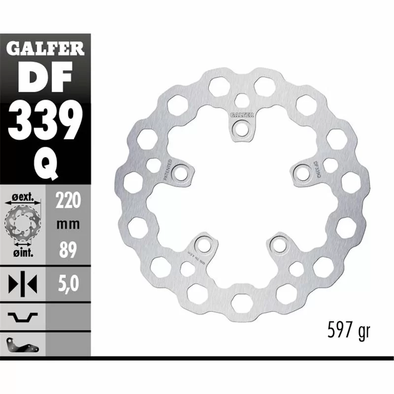 Galfer DF339Q Bremsscheibe Wave Fixiert