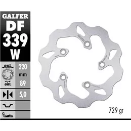 Galfer DF339W Brake Disco Wave Fixed