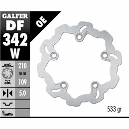 Galfer DF342W Disque De Frein Wave Fixe