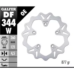 Galfer DF344W Brake Disco Wave Fixed