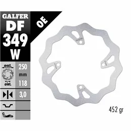 Galfer DF349W Bremsscheibe Wave Fixiert