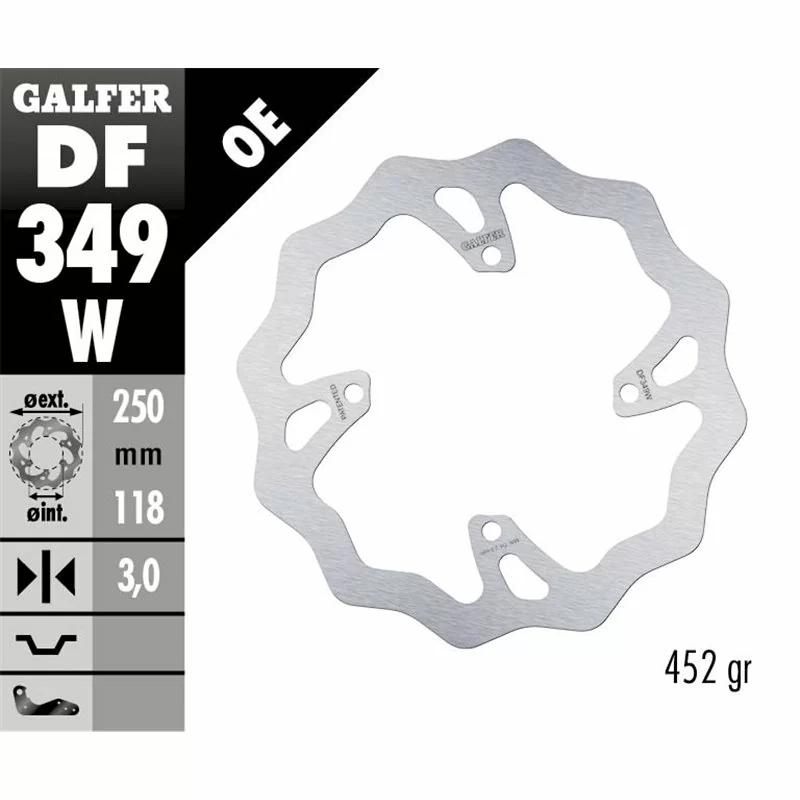 Galfer DF349W Disco De Frebo Wave Fijo