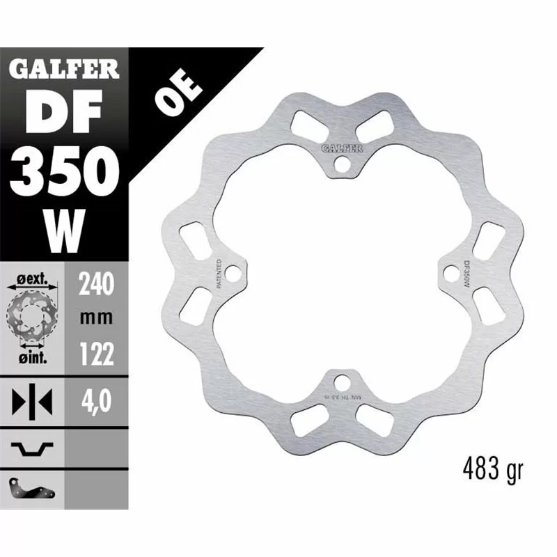 Galfer DF350W Disco De Frebo Wave Fijo