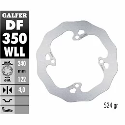 Galfer DF350WLL Brake Disco Wave Fixed