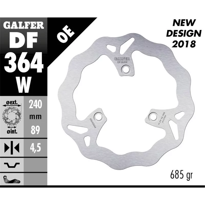 Galfer DF364W Bremsscheibe Wave Fixiert Galfer DF364W Bremsscheibe Wave Fixiert