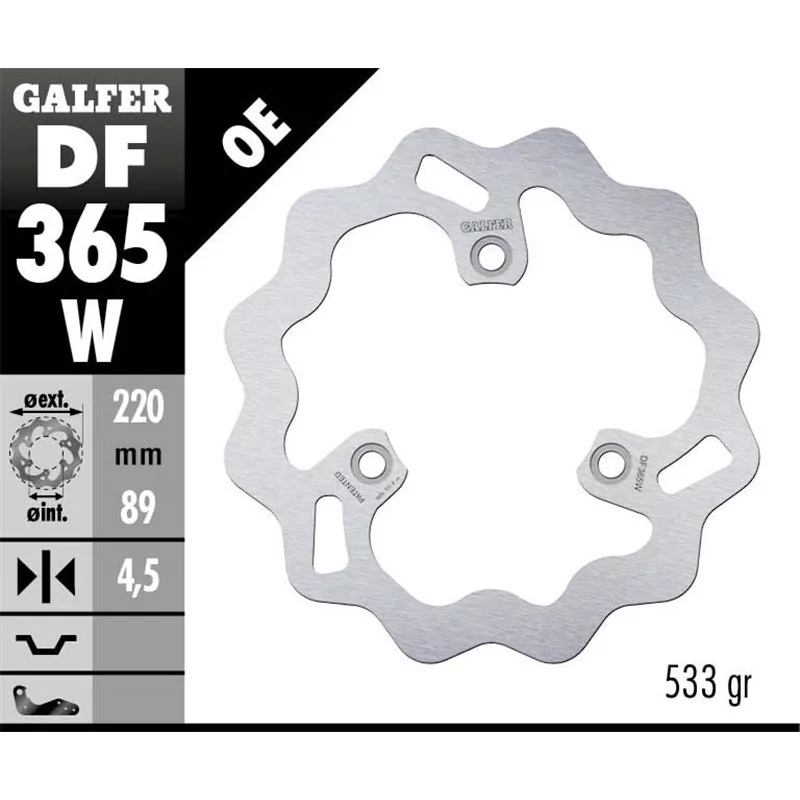 Galfer DF365W Disco De Frebo Wave Fijo Galfer DF365W Disco De Frebo Wave Fijo