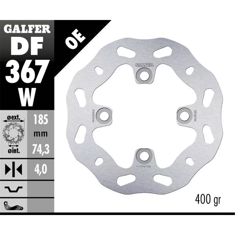 Galfer DF367W Brake Disco Wave Fixed Galfer DF367W Brake Disco Wave Fixed
