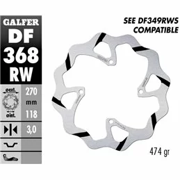 Galfer DF368RW Disco Freno Wave Fisso