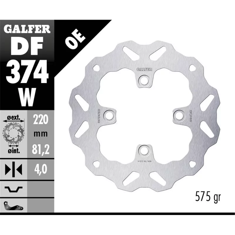 Galfer DF374W Disco Freno Wave Fisso Galfer DF374W Disco Freno Wave Fisso