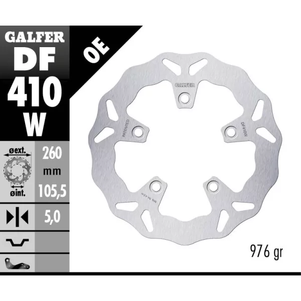 Galfer DF410W Brake Disc Wave Fixed