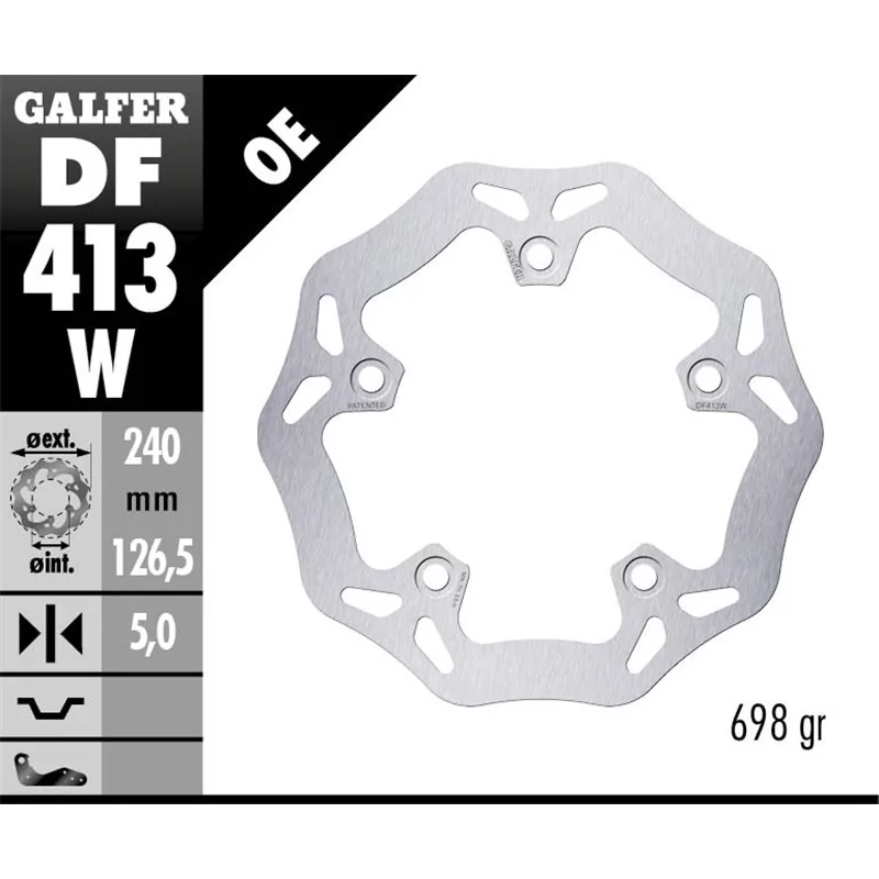 Galfer DF413W Disque De Frein Wave Fixe Galfer DF413W Disque De Frein Wave Fixe