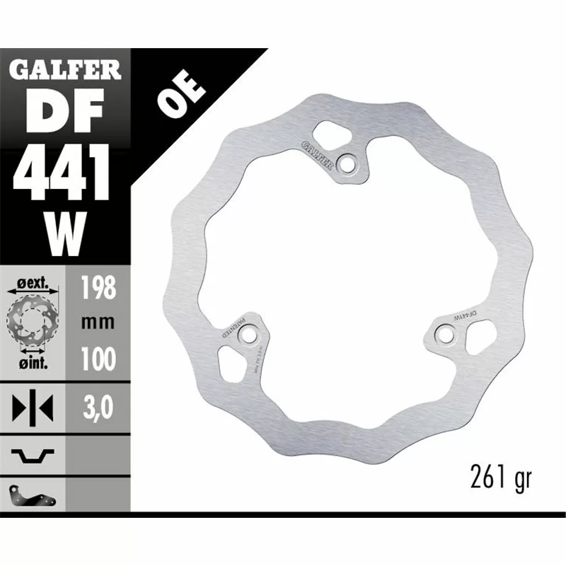Galfer DF441W Brake Disco Wave Fixed