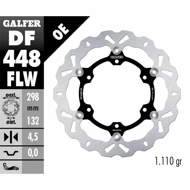 Galfer DF448FLW Bremsscheibe Wave Schwimmend