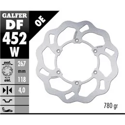 Galfer DF452W Disco De Frebo Wave Fijo