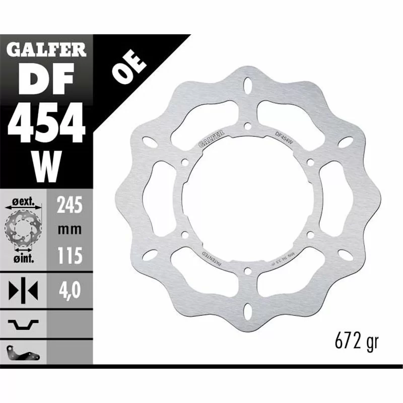 Galfer DF454W Brake Disco Wave Fixed
