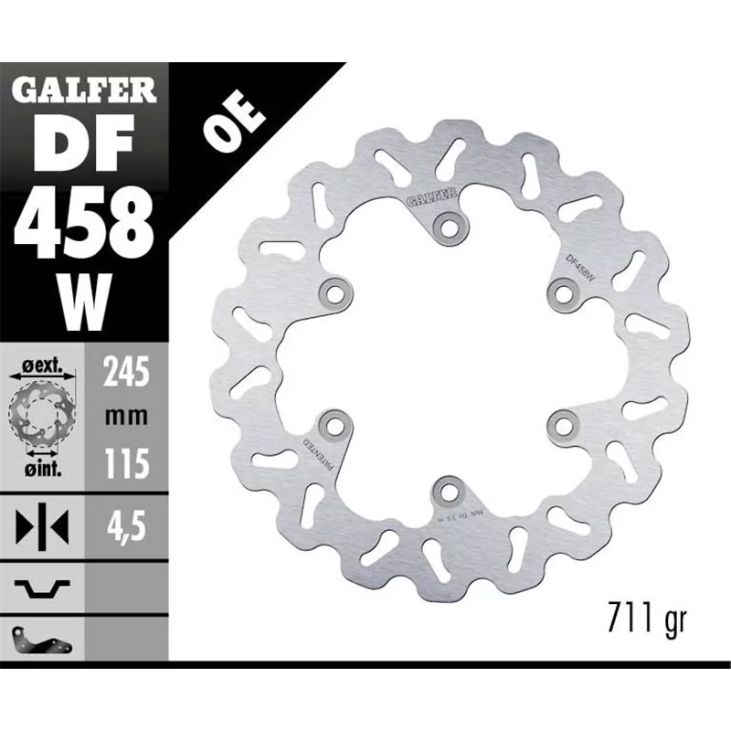 Galfer DF458W Disco Freno Wave Fisso Galfer DF458W Disco Freno Wave Fisso