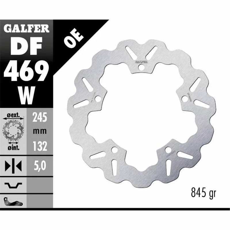 Galfer DF469W Brake Disco Wave Fixed