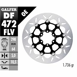 Galfer DF472FLV Brake Disc Wave Floating
