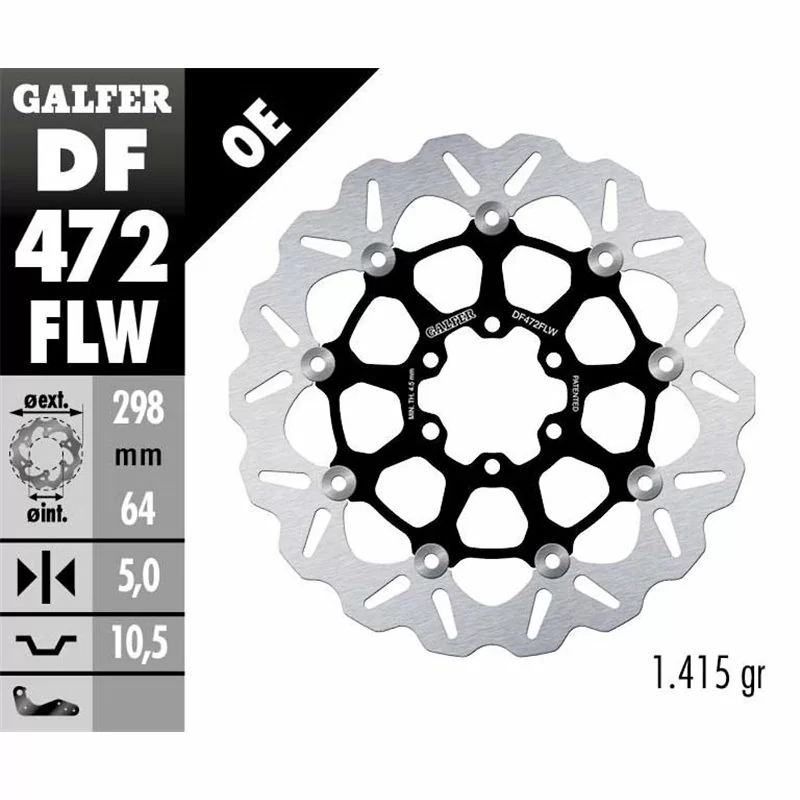 Galfer DF472FLW Brake Disc Wave Floating