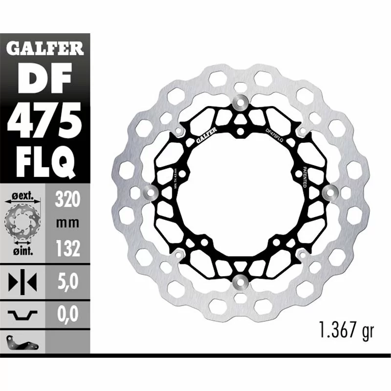 Galfer DF475FLQ Disco de Freno Wave Flotante