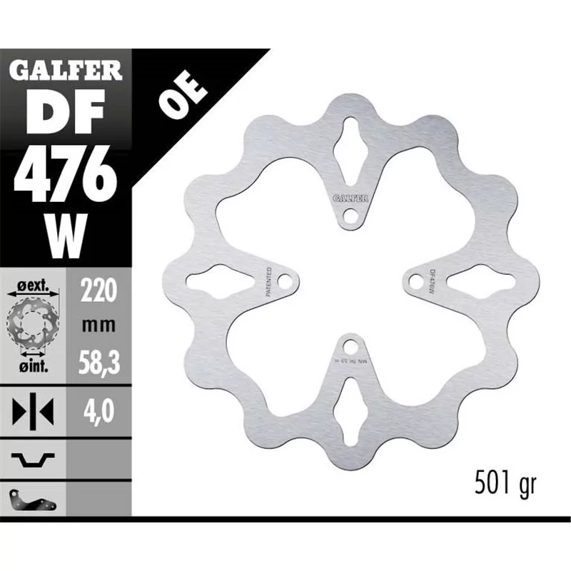 Galfer DF476W Disco De Frebo Wave Fijo Galfer DF476W Disco De Frebo Wave Fijo