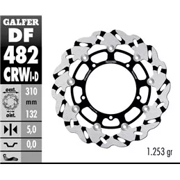 Galfer DF482CRWD Brake Disc Wave Floating